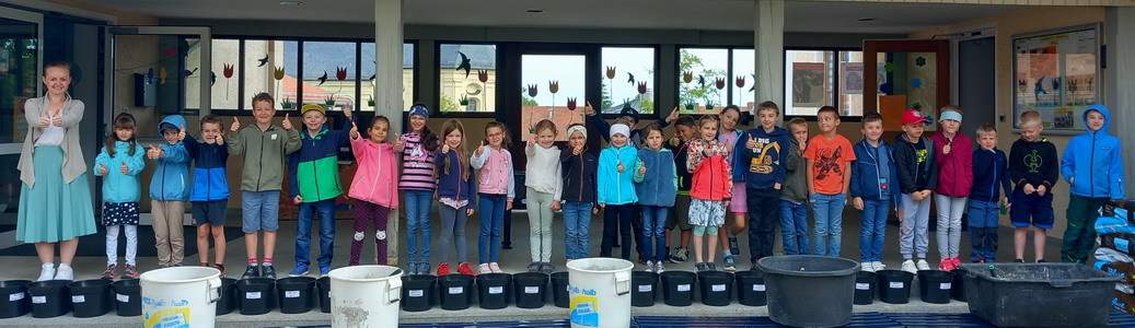 Kartoffelaktion des Gartenbauvereins an der Grundschule